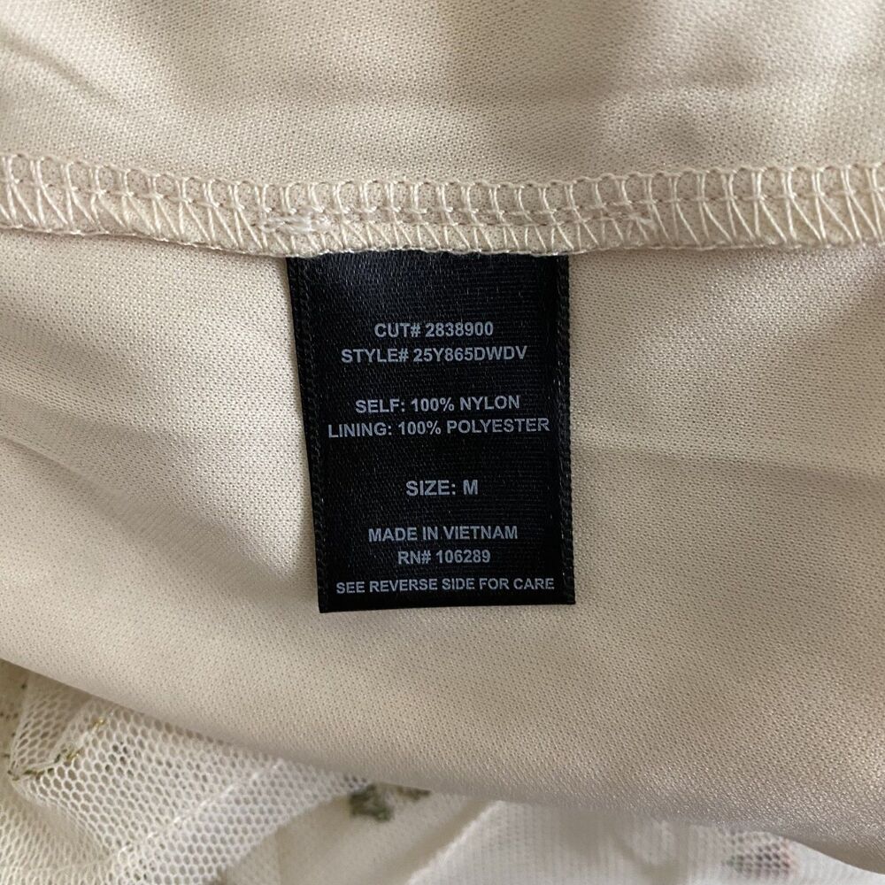 Trixxi Floral Womens Mini Dress Embroidered Spaghetti Strap Size M - Picture 11 of 14